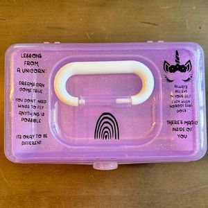 Personalized glitter Caboodle/ Make up case/ Accessory case